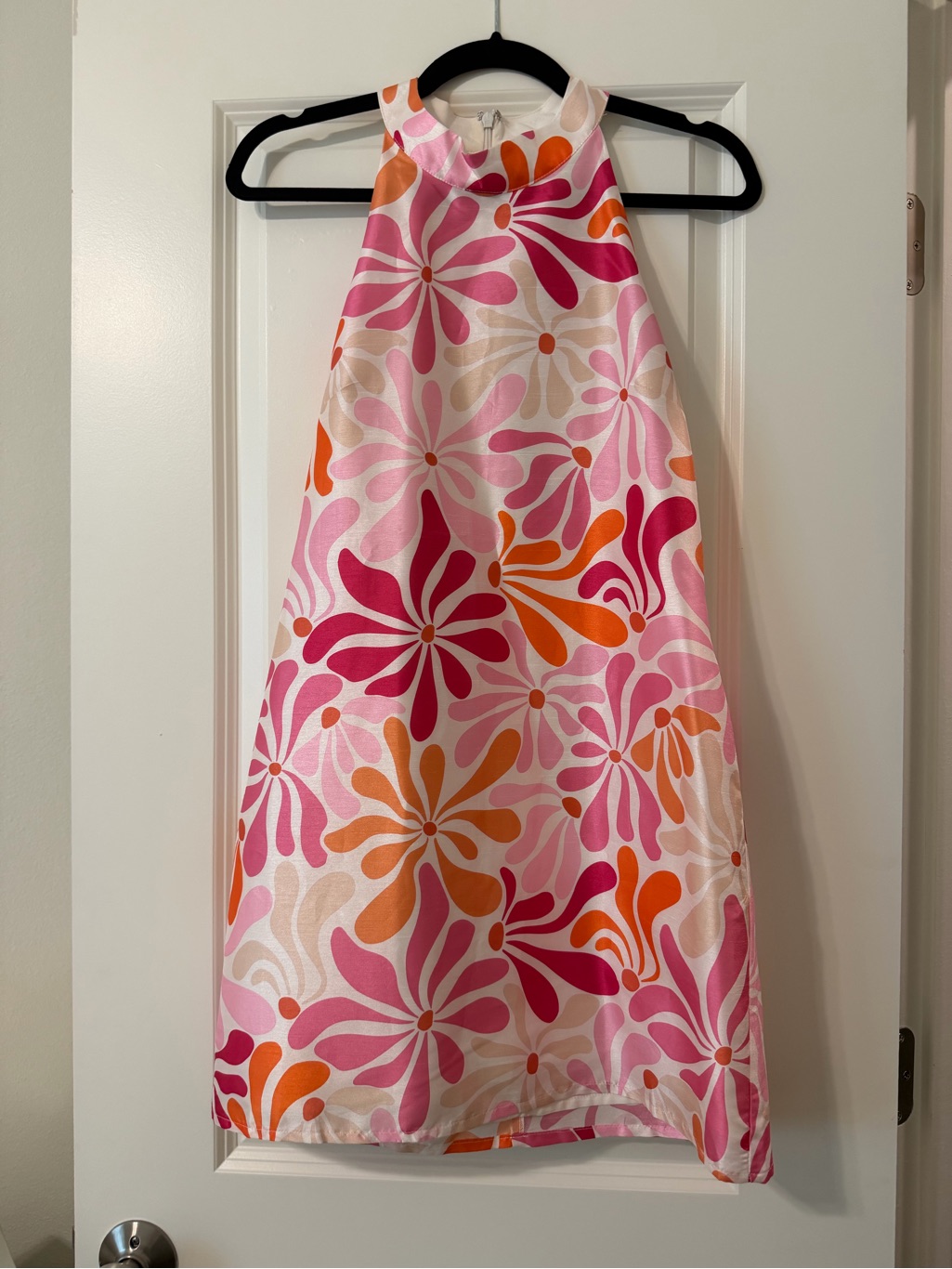 Hutch Jones Dress Floral Halter - Pink & Orange